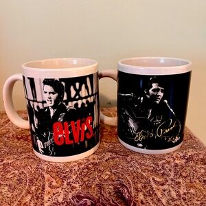 Elvis Presley Black and White Mug Set